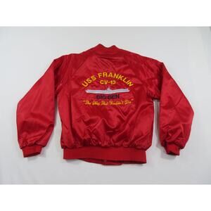 USS Franklin Big Ben The Ship That Wouldnt Die Jacket Sz L 1980s